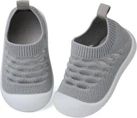 Baby First Walking Shoes Toddler Infant Boys Girls Baby Sneakers Breathable Non-Slip Indoor Floor Baby Sock Slipper with Soft Sole Cotton Mesh