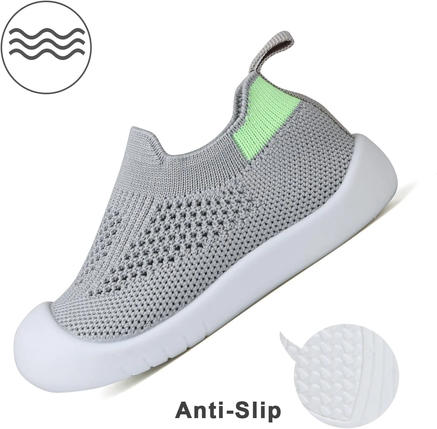 Baby First Walking Shoes Toddler Infant Boys Girls Baby Sneakers Breathable Non-Slip Indoor Floor Baby Sock Slipper with Soft Sole Cotton Mesh