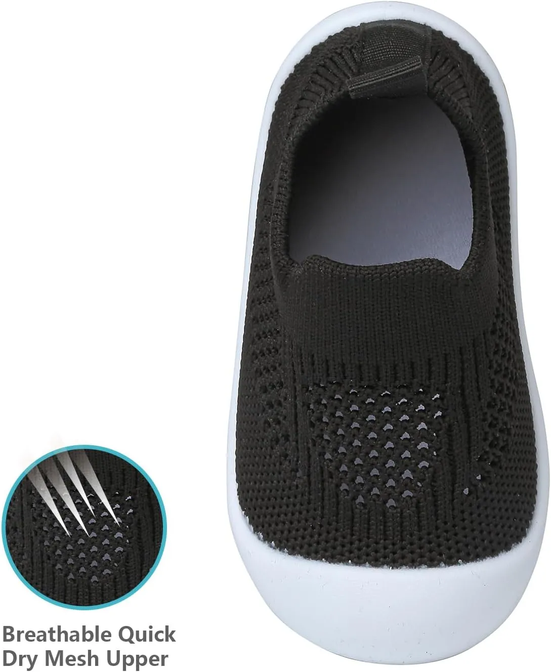 Baby First Walking Shoes Toddler Infant Boys Girls Baby Sneakers Breathable Non-Slip Indoor Floor Baby Sock Slipper with Soft Sole Cotton Mesh