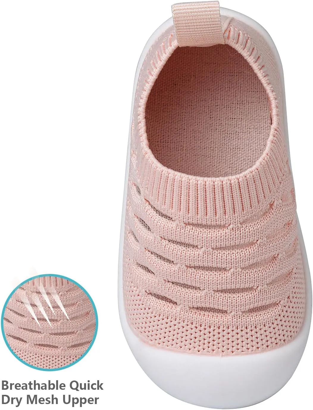Baby First Walking Shoes Toddler Infant Boys Girls Baby Sneakers Breathable Non-Slip Indoor Floor Baby Sock Slipper with Soft Sole Cotton Mesh