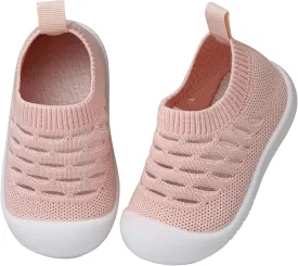 Baby First Walking Shoes Toddler Infant Boys Girls Baby Sneakers Breathable Non-Slip Indoor Floor Baby Sock Slipper with Soft Sole Cotton Mesh