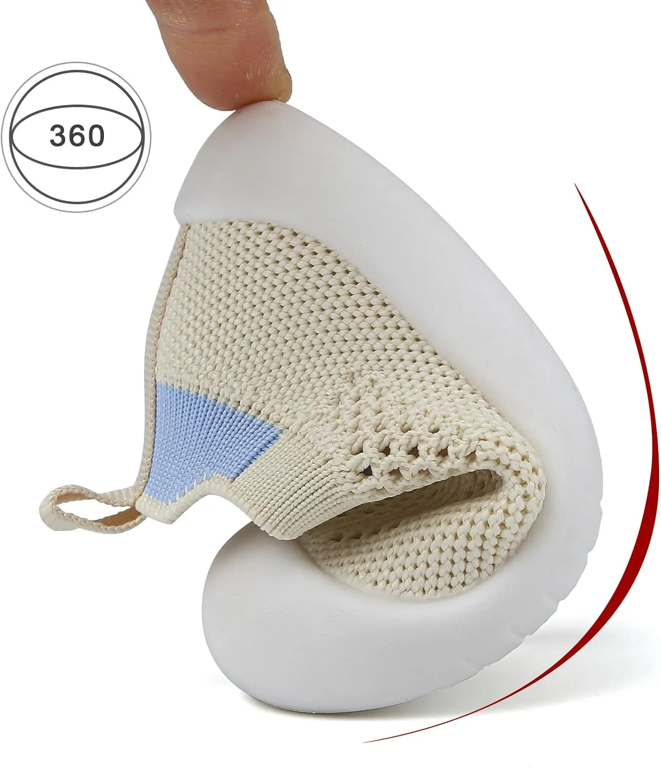 Baby First Walking Shoes Toddler Infant Boys Girls Baby Sneakers Breathable Non-Slip Indoor Floor Baby Sock Slipper with Soft Sole Cotton Mesh