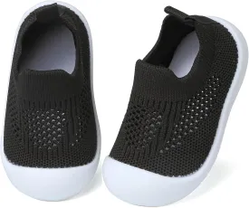 Baby First Walking Shoes Toddler Infant Boys Girls Baby Sneakers Breathable Non-Slip Indoor Floor Baby Sock Slipper with Soft Sole Cotton Mesh