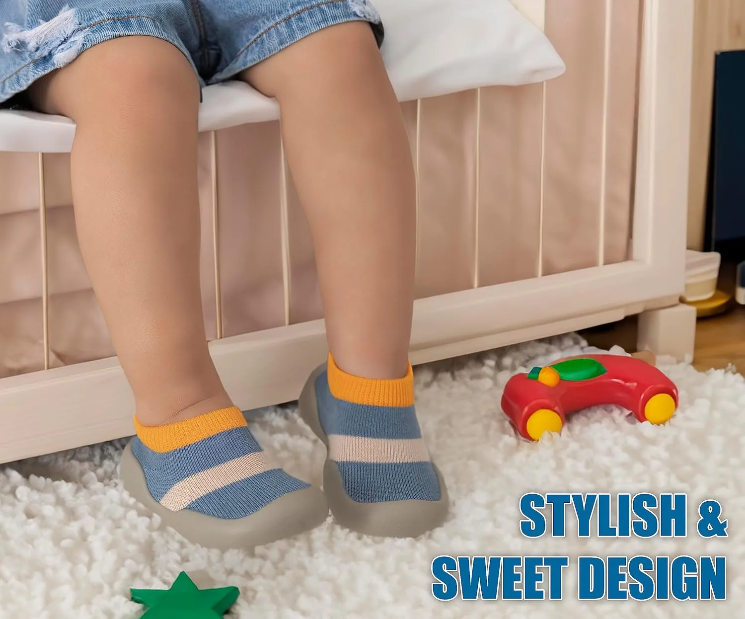 Baby Shoes Boys Girls First Walking Shoes Non Slip Soft Sole Sneakers Toddler Infant Babygirl Sock Shoes