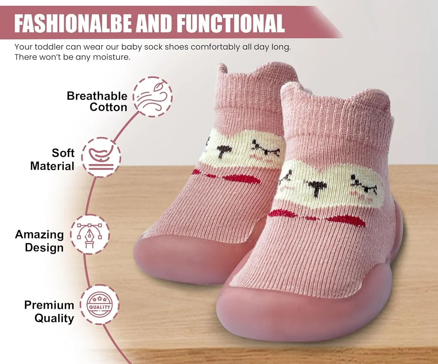 Baby Shoes Boys Girls First Walking Shoes Non Slip Soft Sole Sneakers Toddler Infant Babygirl Sock Shoes