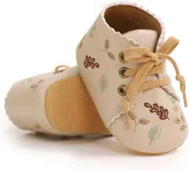 Baby Shoes Girls Mary Jane Flats Non Slip Soft Sole PU Leather Infant Toddler Sneakers First Walkers Party Christmas Dress Shoes