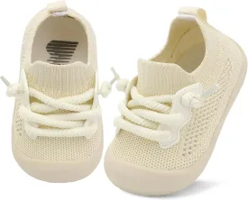 BARERUN Baby Shoes Baby First Walking Shoes Infant Sneakers Wide Barefoot Slip on Soft Sole Boys Girls Crib Shoe Toddler Breathable Lightweight House Socks