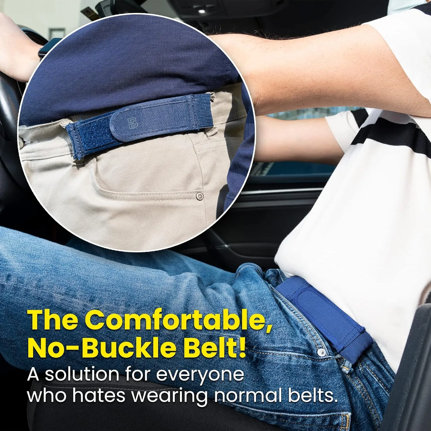 BeltBro Titan No Buckle Elastic Belt For Men ?? Fits 1.5 Inch Belt Loops, Comfortable and Easy To Use