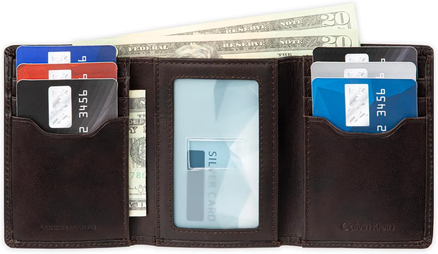 Calvin Klein Men's RFID Leather Trifold Wallet
