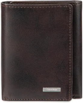 Calvin Klein Men's RFID Leather Trifold Wallet