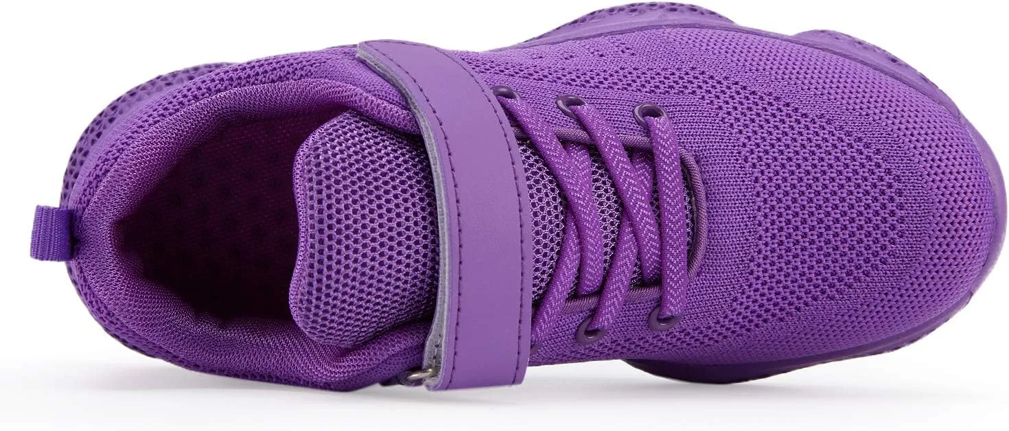 Casbeam Kids Breathable Sneakers Mesh Lightweight Easy Walk Casual Sport Strap Athletic Running Shoes for Boys Girls