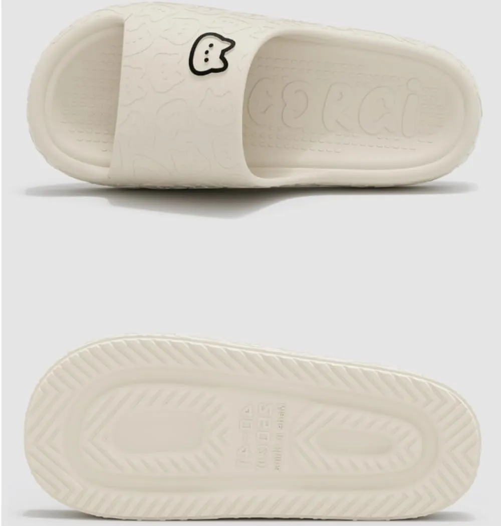 Cat Slippers - Female Summer Non-slip Indoor Home Bathroom Cute Cat Slippers At Home