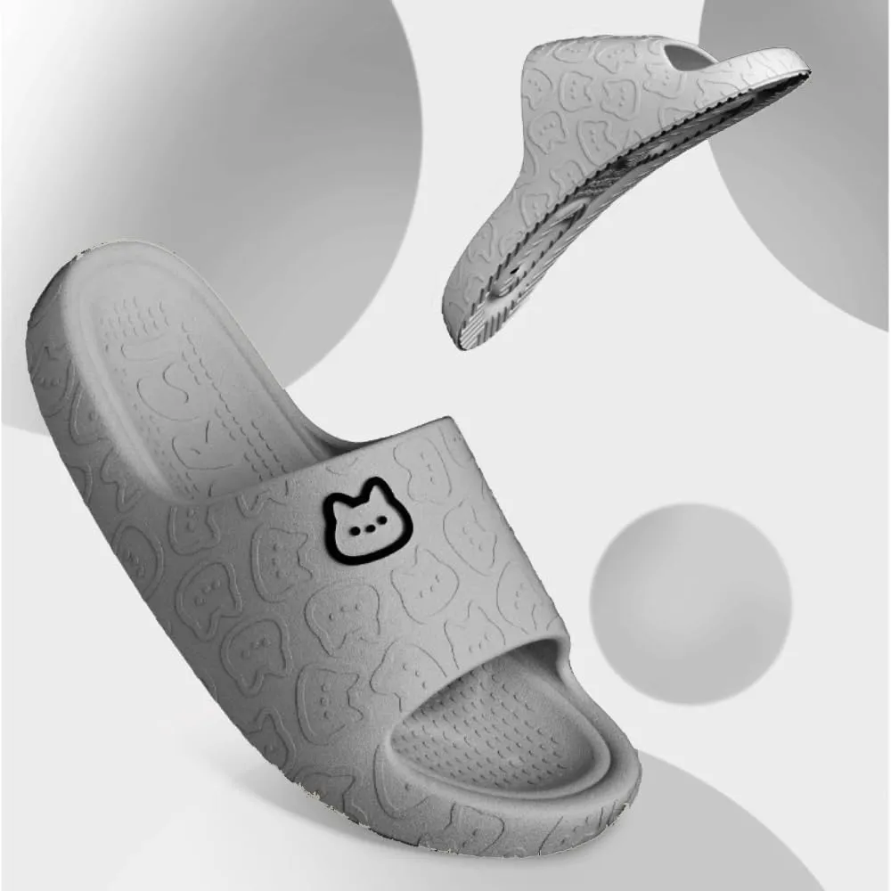 Cat Slippers - Female Summer Non-slip Indoor Home Bathroom Cute Cat Slippers At Home