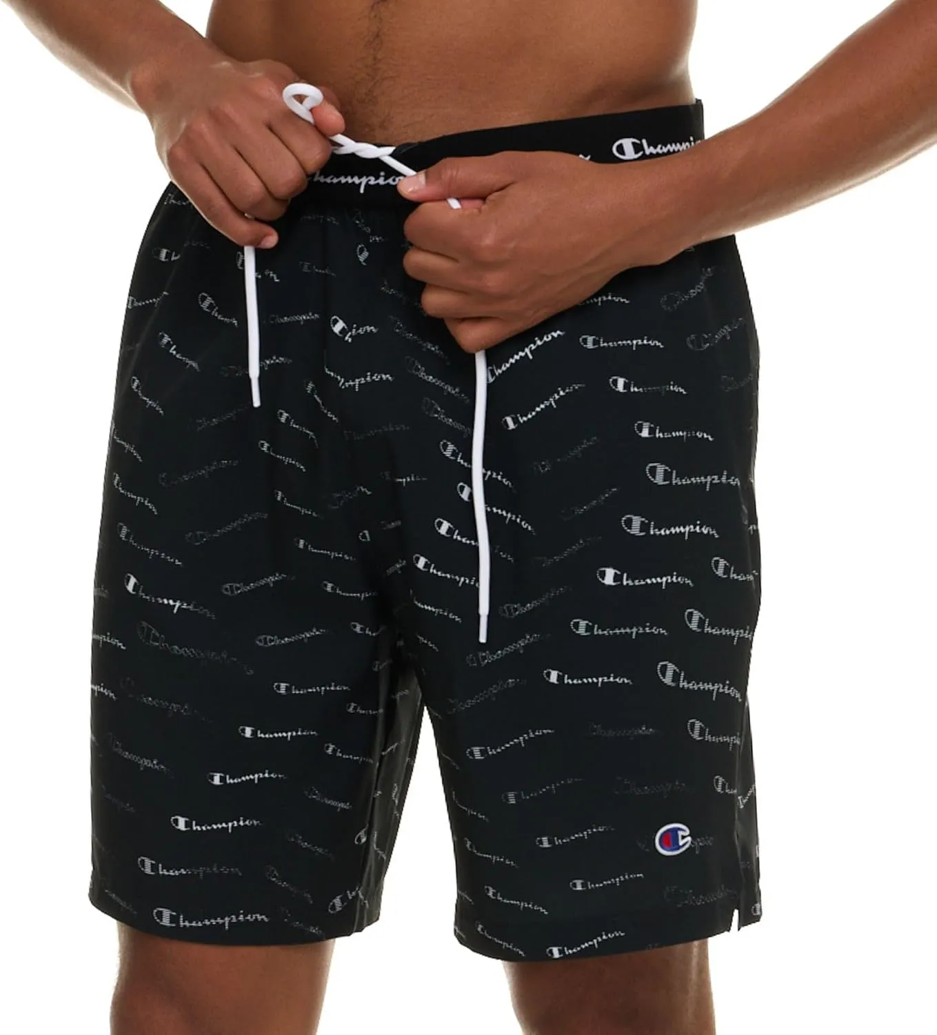 Champion Mens Swim Trunks with Mesh Liner, 7" Inseam Quick Drying Mens Bathing Suit, Board Shorts for Swimming and Beach