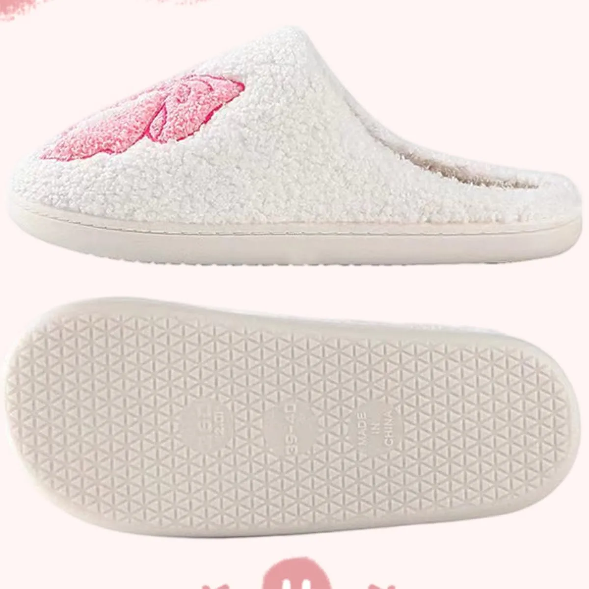 Comfy House Slippers For Women Men, Ladies Fuzzy Bedroom Slippers,indoor Outdoor Memory Foam Shoes