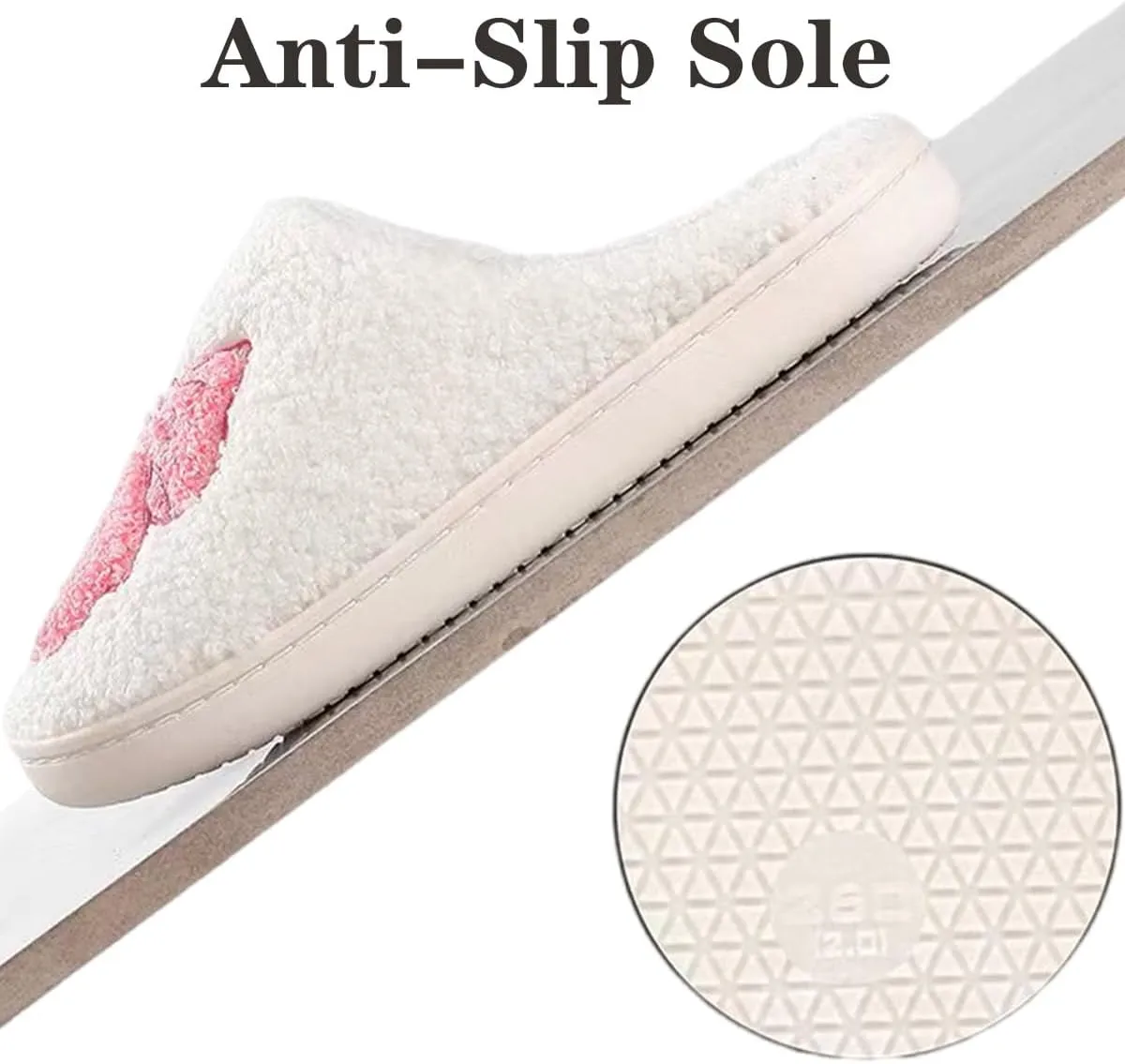 Comfy House Slippers For Women Men, Ladies Fuzzy Bedroom Slippers,indoor Outdoor Memory Foam Shoes