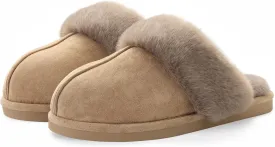 Cozyfurry Womens Slipper Fuzzy Fluffy House Slippers Faux Fur Cozy Warm Soft Indoor Shoes Memory Foam Anti-skid Rubber Sole