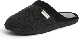 Dearfoams Women's Slip On Memory Foam Comfort Samatha Scuff House Slipper with Wide Widths
