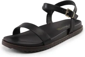 DREAM PAIRS Women's Cute Open Toe One Band Arch Support Comfort Flat Sandals for Summer
