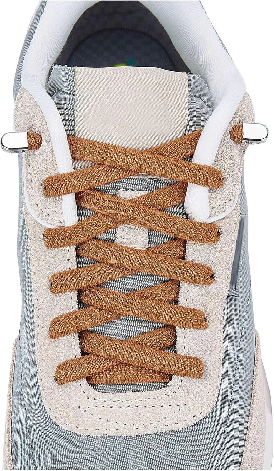 Elastic Shoe Laces for Kids and Adults, Tieless Shoelaces for Sneakers, No Tie Shoe Laces