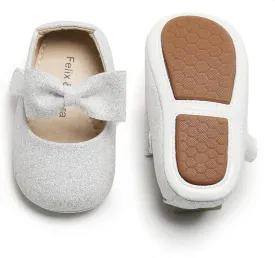 Felix & Flora Soft Sole Baby Shoes - Infant Baby Walking Shoes Moccasinss Rubber Sole Crib Shoes