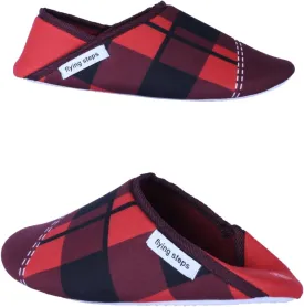 Flyingsteps Slippers for Men, Home Shoes, Non-Slip Sole, Warm and Comfortable, Plush Lining, Suitable for Bedroom, Bathroom, Living Room