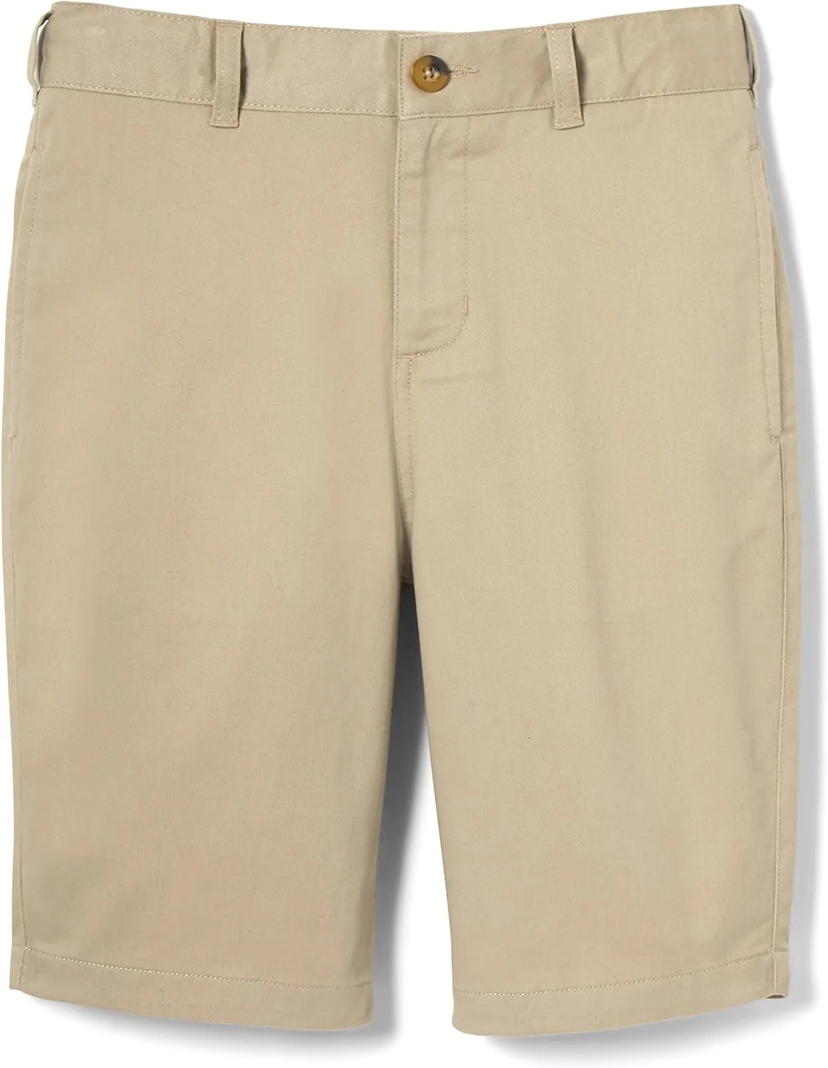French Toast Boys' Adjustable Waist Stretch Flat Front Shorts (Standard & Husky) for School Uniform