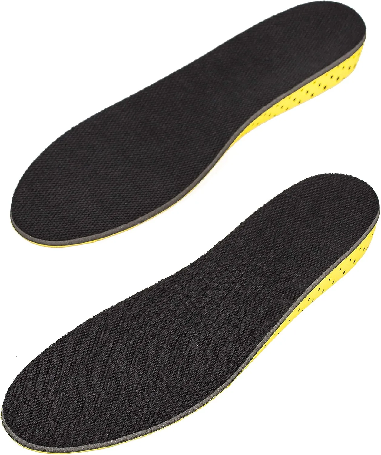 Height Increase Insole - Elevator Shoe Conversion - 1 Inch Taller (Black) Invisible Increased Heel Lifting Inserts Shoe Lifts Shoe Pads (Medium US 6 - 10 Men or US 8 - 12 Women)