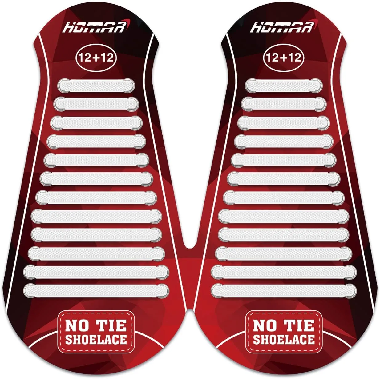 HOMAR No Tie Shoelaces for Kids Adults Stretch Elastic Tieless No Tie Shoe Laces