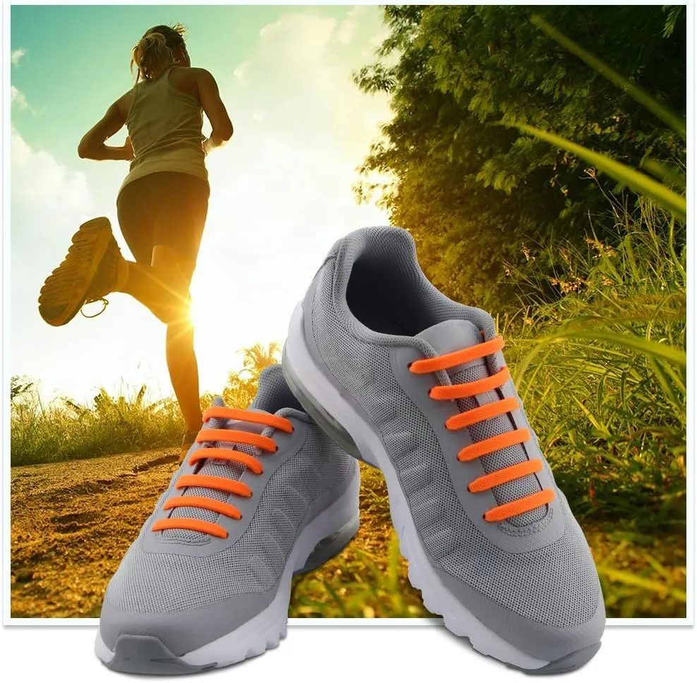 HOMAR No Tie Shoelaces for Kids and Adults Stretch Silicone Elastic No Tie Shoe Laces