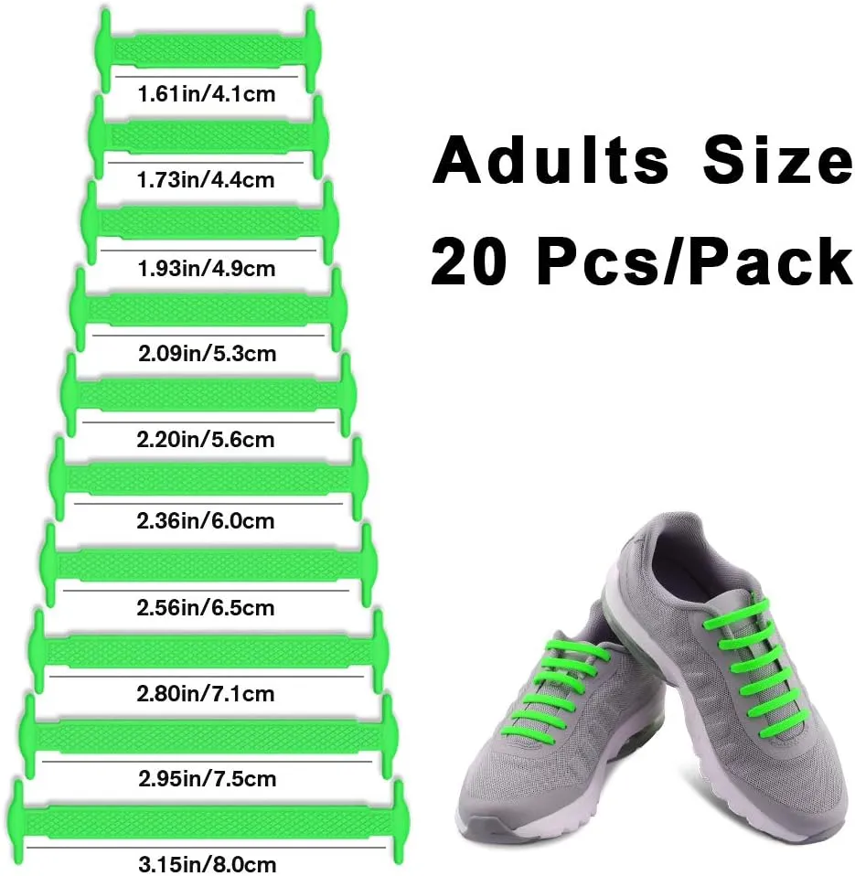HOMAR No Tie Shoelaces for Kids and Adults Stretch Silicone Elastic No Tie Shoe Laces