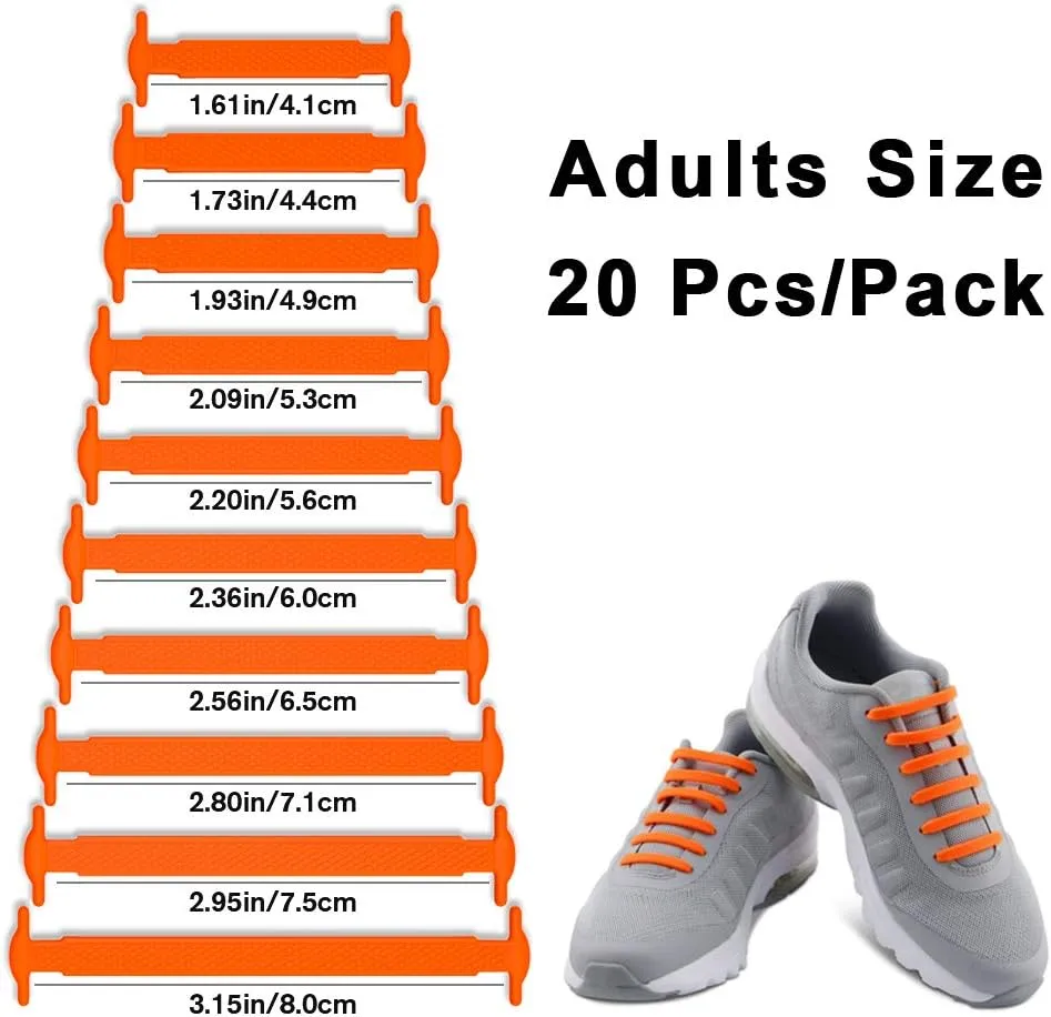 HOMAR No Tie Shoelaces for Kids and Adults Stretch Silicone Elastic No Tie Shoe Laces
