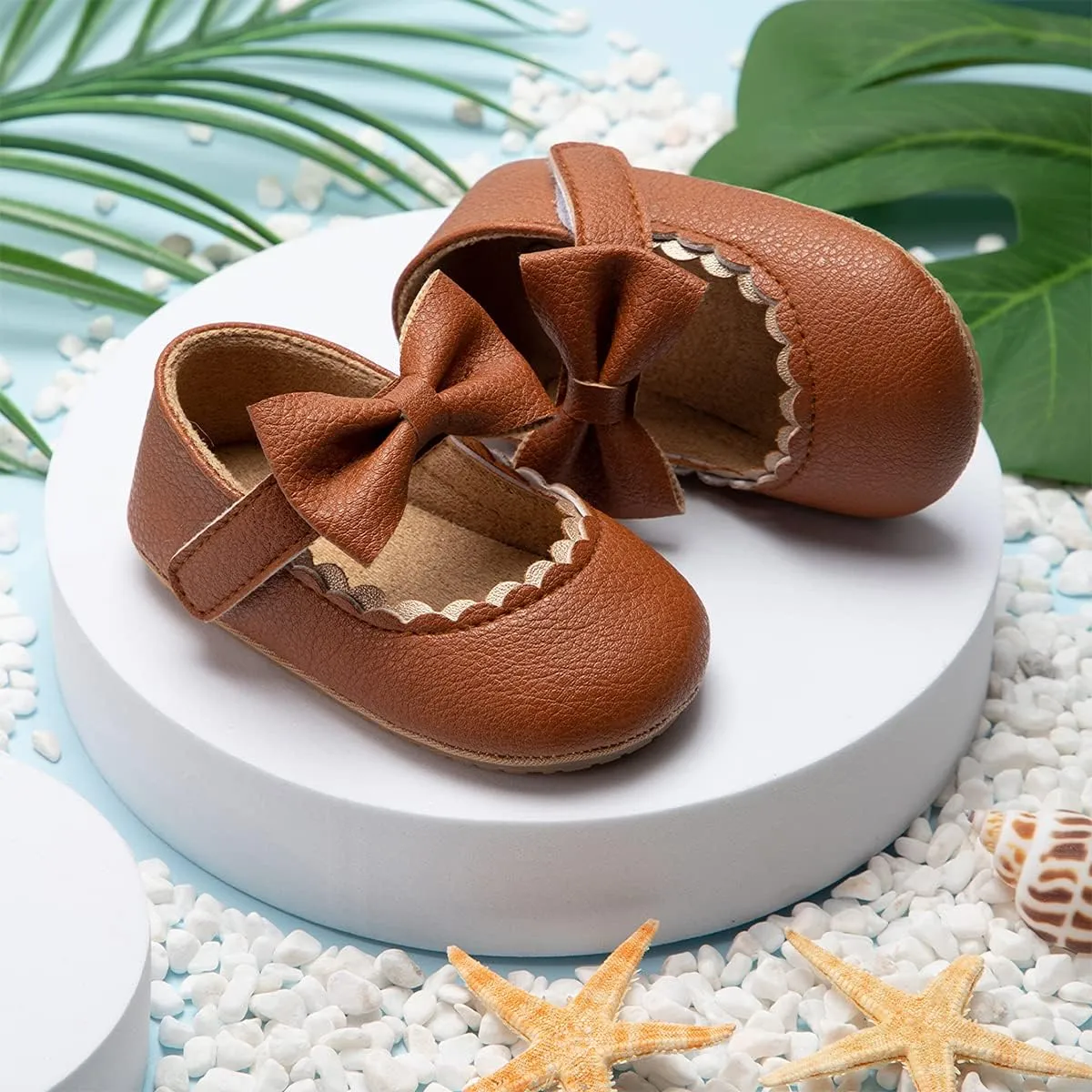 HsdsBebe Infant Baby Girls Mary Jane Flats Bow Non-Slip Soft Sole Princess Toddler First Walkers Sneaker Wedding Dress Shoes
