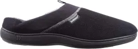 isotoner Men's Open Back Slipper with Memory Foam and Indoor/Outdoor Sole