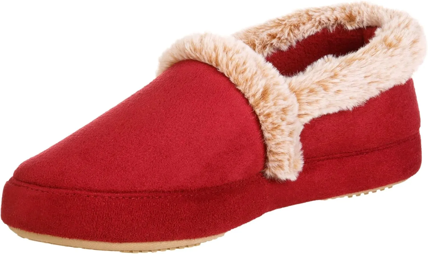 isotoner Women's Memory Foam Microsuede a Line Eco Comfort Recycled Slippers