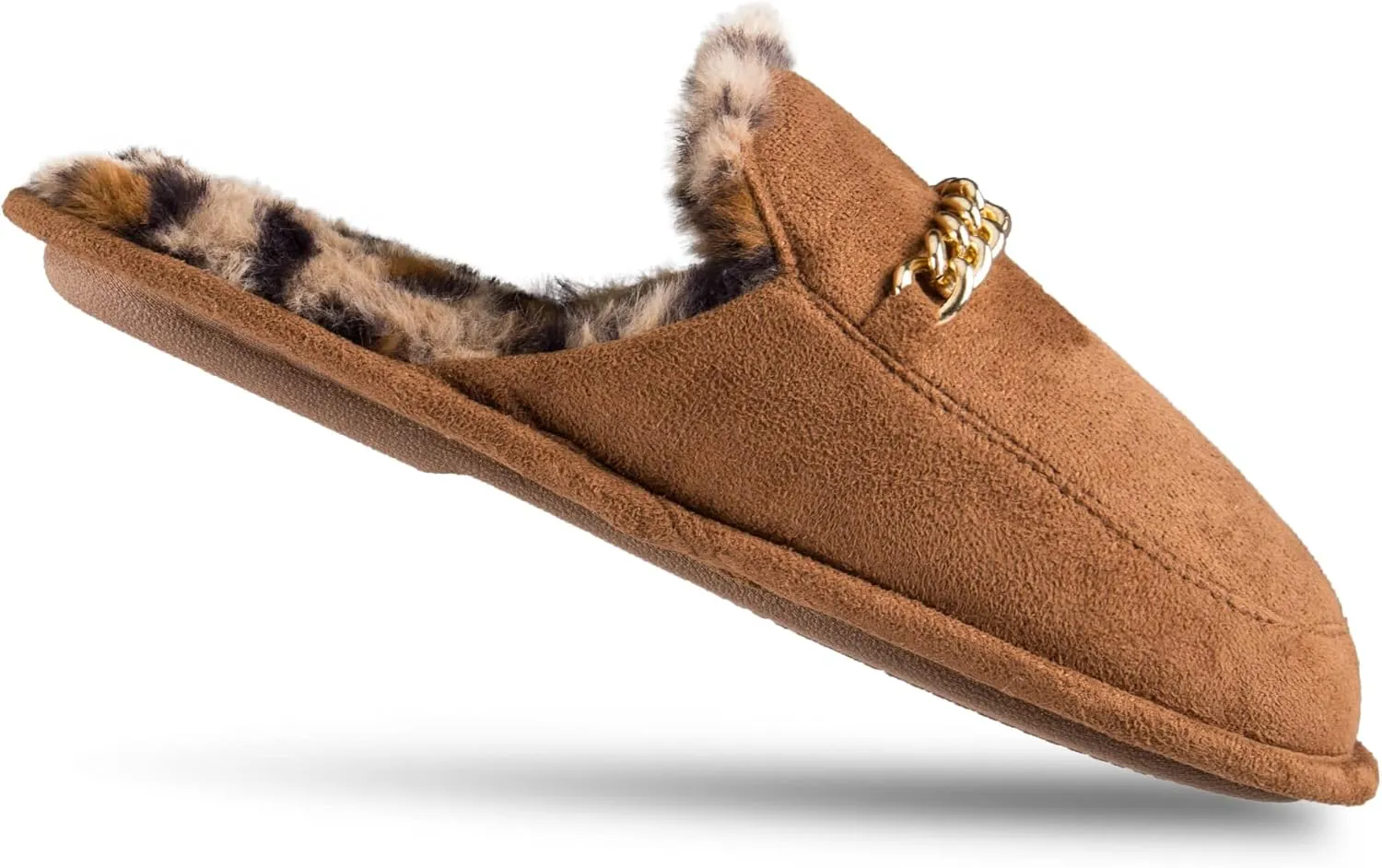Jessica Simpson Women's Plush Fashion Scuff Slipper House Shoe with Memory Foam