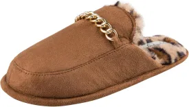 Jessica Simpson Women's Plush Fashion Scuff Slipper House Shoe with Memory Foam