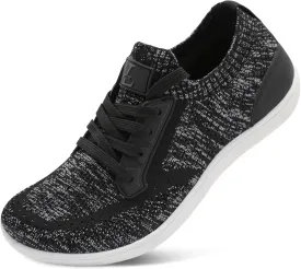 L-RUN Mens Walking Shoes Wide Toe Barefoot Shoes Minimalist Men's Casual Dress Shoes Breathable Zero Drop Fashion Sneakers
