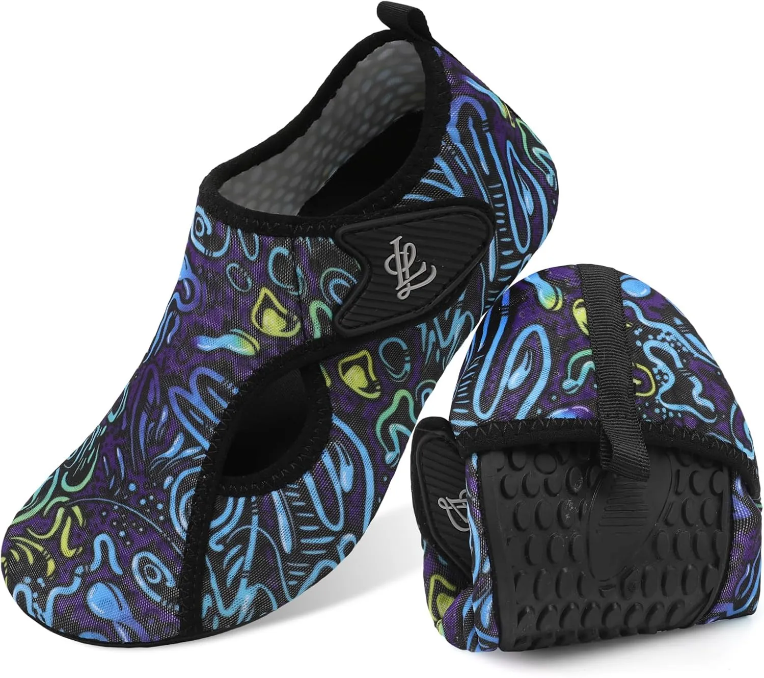 LeIsfIt Water Shoes for Women Men Wide Swim Beach Barefoot Shoes Quick Dry Aqua Socks for Pool Diving Boating River Yoga Lake Surf