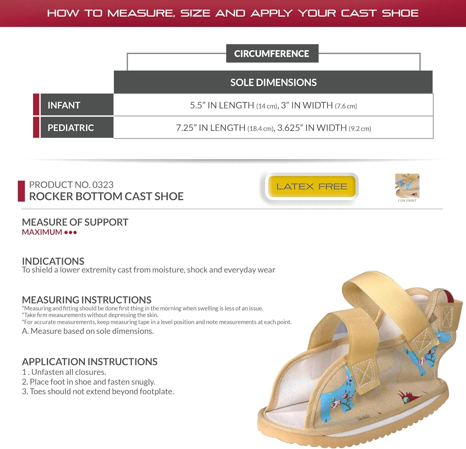 OTC Pediatric Cast Shoe