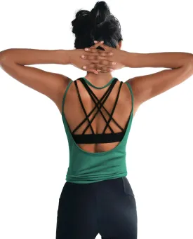 OYANUS Womens Summer Workout Tops Sexy Backless Yoga Shirts Open Back Activewear Running Sports Gym Tank Tops