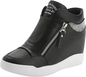 rismart Women's Wedge Platform Bootie Fashion Sneakers