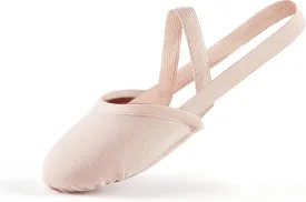 SANGEESON Half Sole Dance Shoes - Stretchy Canvas Pirouette Shoes for Ballet, Lyrical, Modern, Jazz Dance, and Contemporary