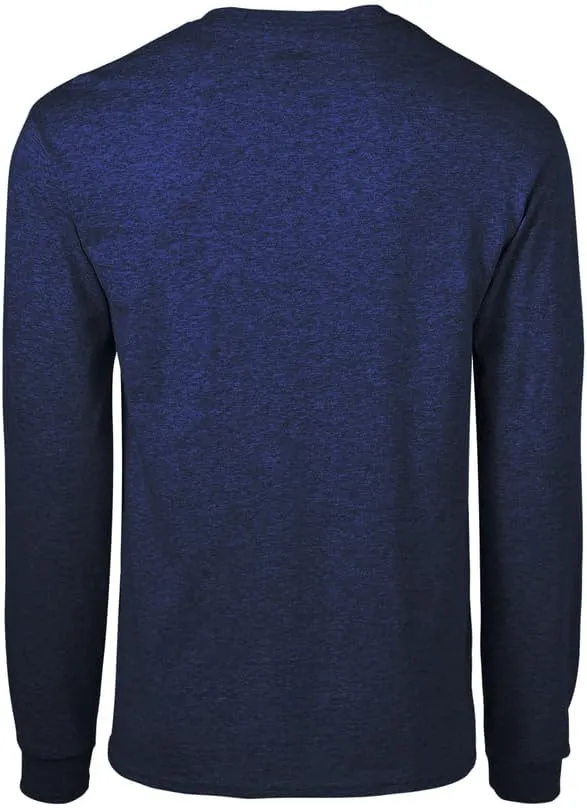 Soffe mens Midweight Cotton Long Sleeve T-Shirt, 1 & 2 Packs
