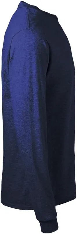 Soffe mens Midweight Cotton Long Sleeve T-Shirt, 1 & 2 Packs