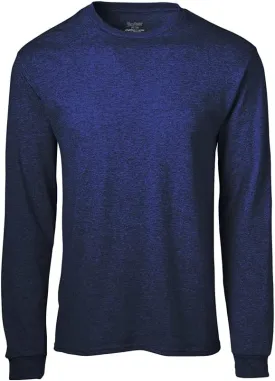 Soffe mens Midweight Cotton Long Sleeve T-Shirt, 1 & 2 Packs