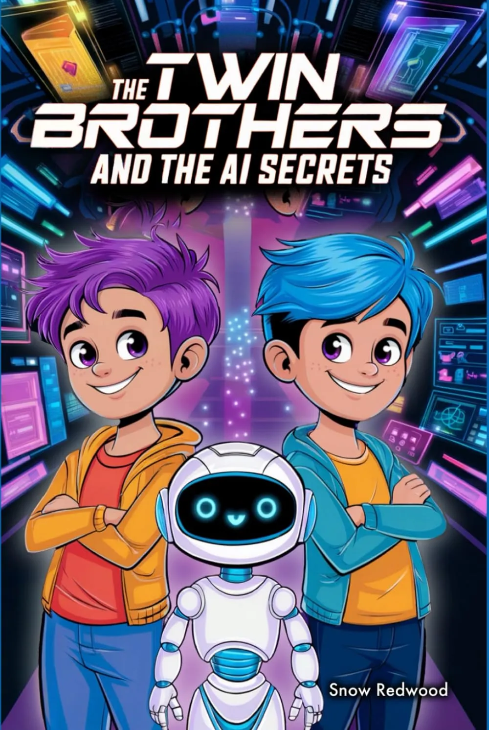 THE TWIN BROTHERS AND THE AI SECRETS Hardcover  March 27, 2025