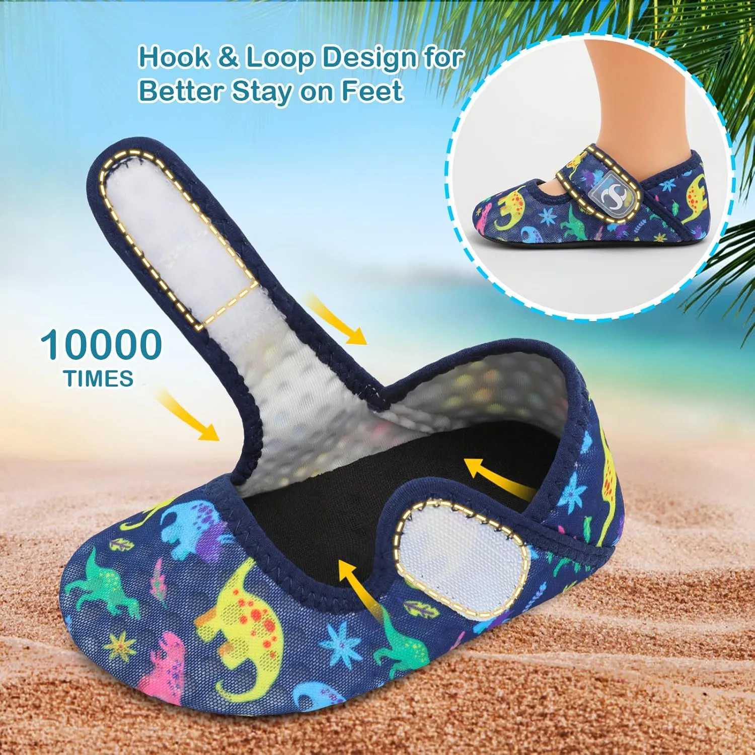 Toddler Water Shoes Baby Boy Girl Beach Swim Shoes Quick Dry Barefoot Socks Shoes Summer Slide Sandals