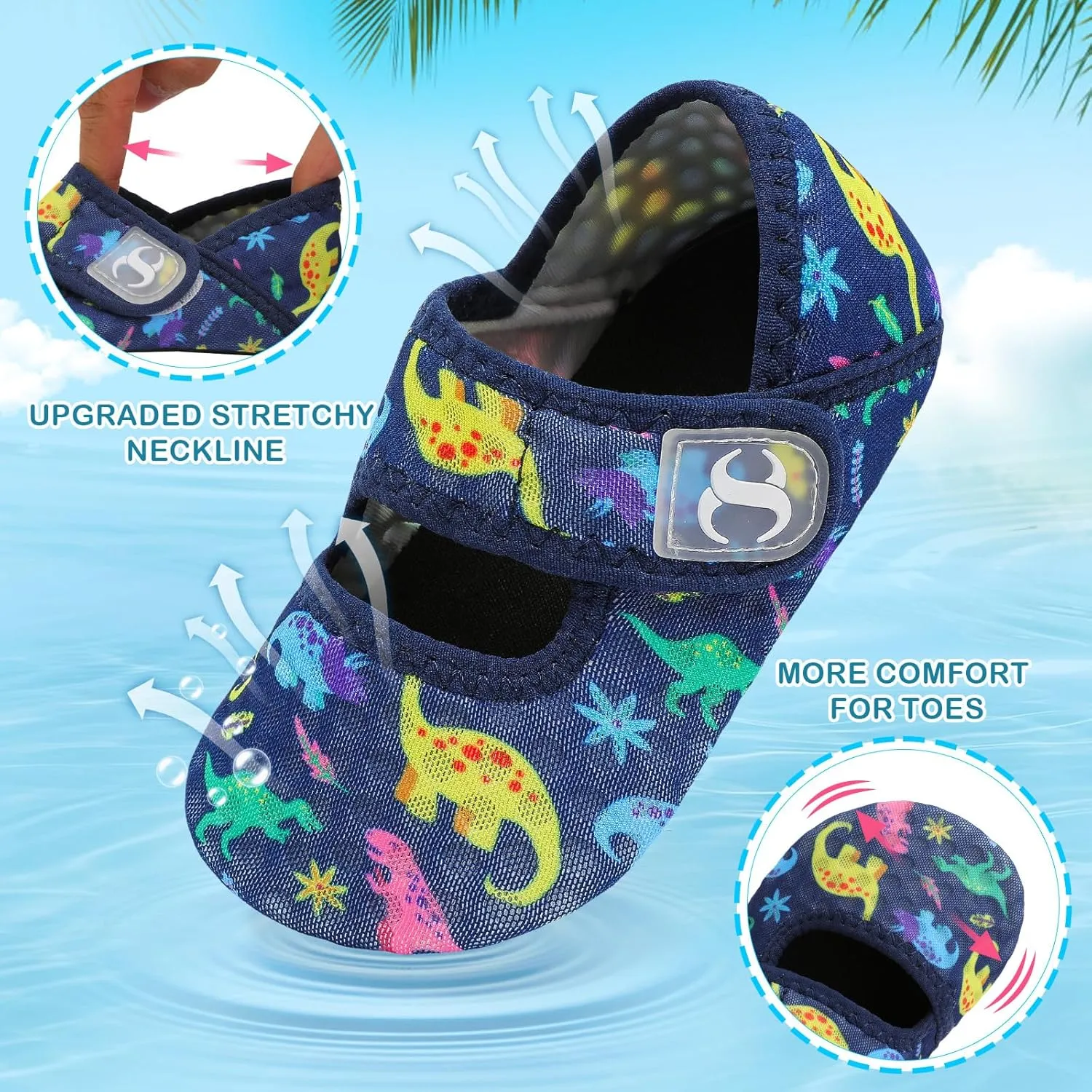Toddler Water Shoes Baby Boy Girl Beach Swim Shoes Quick Dry Barefoot Socks Shoes Summer Slide Sandals