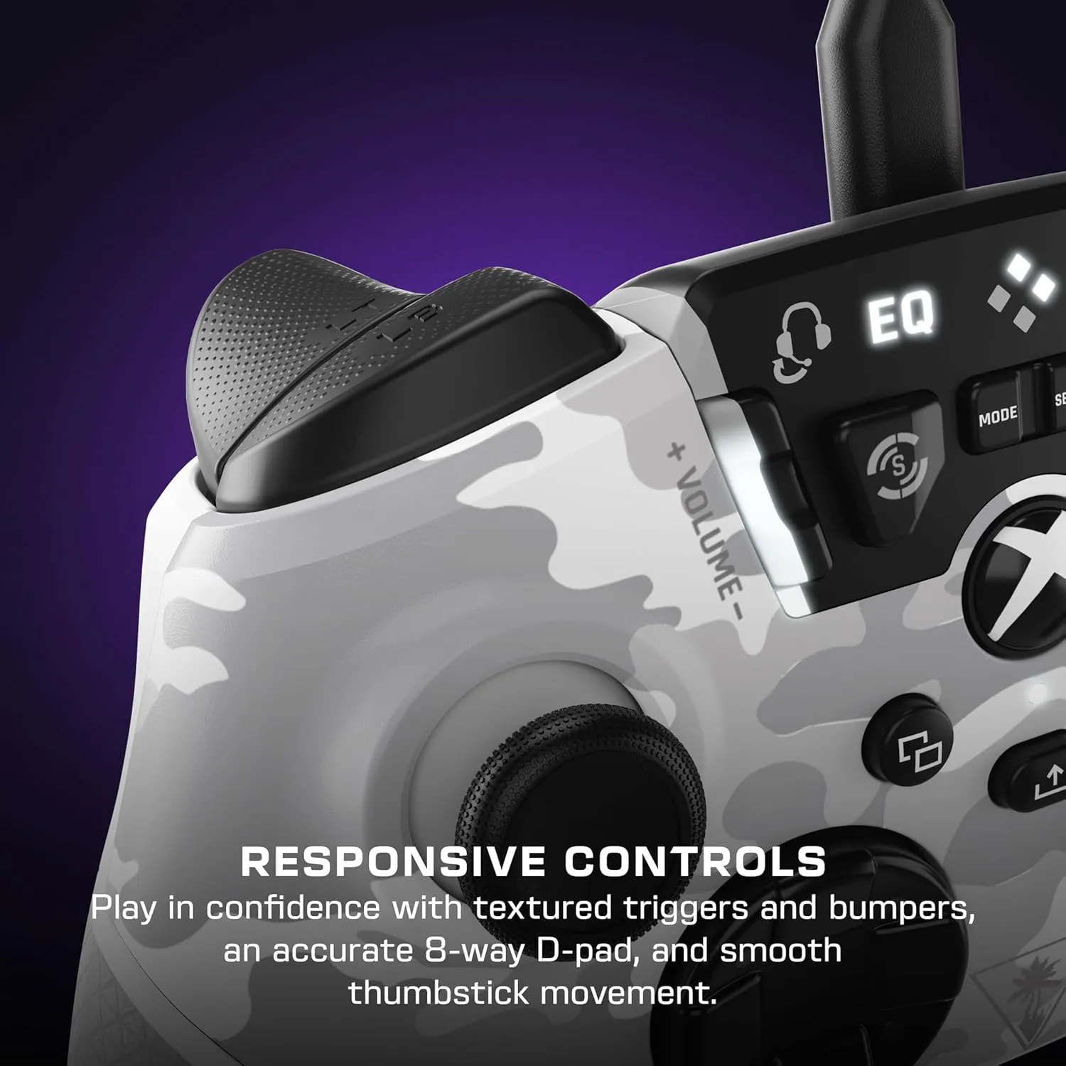 Turtle Beach Recon Controller Wired Game Controller Officially Licensed for Xbox Series X, Xbox Series S, Xbox One & Windows - Audio Enhancements, Remappable Buttons, Superhuman Hearing  Arctic Camo